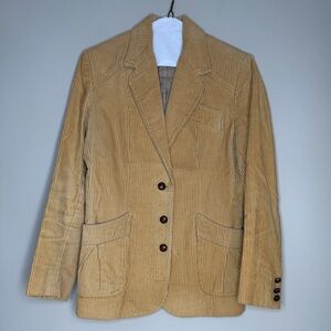 Classic Tan Corduroy Women's Blazer